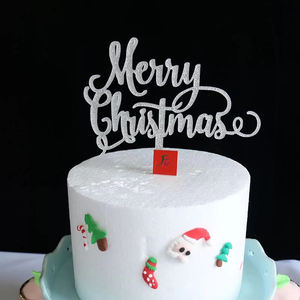 ของตกแต่งหน้าเค้กสุขสันต์วันคริสต์มาสอุปกรณ์ตกแต่งหน้า<span class=keywords><strong>เค้ก</strong></span>สุขสันต์วันคริสต์มาส - Product Image 4