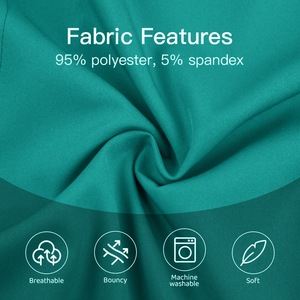 Women's Scrub Set Short Sleeve Knitted Split Design For Medical Spa Workwear With Pockets And Drawstring Waist - Product Image 4