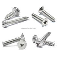 Sekrup Pengaman Kepala Torx Pin Pan Head Baja Tahan Karat 304 M3-M16, Baut Anti Bongkar, Sekrup Kepala Datar Anti Bongkar