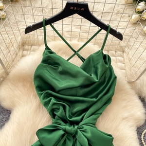 Nouvelle Robe d'été 2026 Unie Coupe Trapèze Simple Décontractée pour Femmes Vêtements Féminins Vente en Gros - Product Image 2