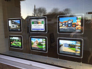 LED Light Box Windows hiển thị bất động sản treo lightbox Kit với 3x3 A3 dual-hai mặt áp phích khung LED hộp đèn - Product Image 5