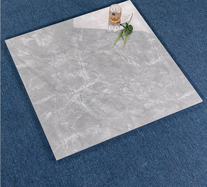Carreaux de sol carrés en porcelaine au design moderne de Foshan 60x60cm & 80x80cm, carreaux en céramique antidérapants, effet marbre, polis - Product Image 6