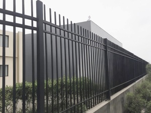 Cổng thép mạ kẽm sắt rèn An Ninh 3D Nhà không thấm nước vườn kim loại khung đen bảo vệ xây dựng hàng rào hình ống - Product Image 4