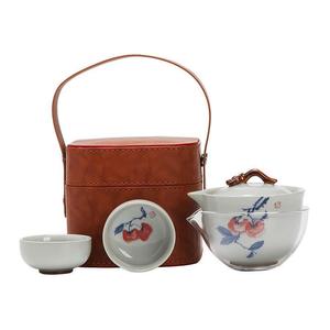 Quick Cup Travel <b>Tea</b> Set Portable Bag Outdoor Camping Car <b>Tea</b> <b>Maker</b> Glass Handheld Kettle One Kettle Two Cups - Product Image 5