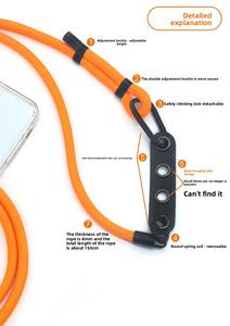 สายคล้องโทรศัพท์แบบปรับได้ สายคล้องคอแบบไขว้  สำหรับโปรโมชั่น  สามารถปรับแต่งได้ - Product Image 2