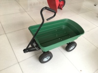 Cargo Beach Trolley Rolling Utility Wagon Yard Garden Dump Lawn Cart Carton en acier robuste Plastique Qidi Flower 4 Wheel 990 Lbs