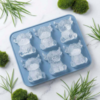 Moule à glaçons en silicone en forme de vache des Highlands, réutilisable, mini-bac à glaçons en forme de yak, qualité alimentaire sans BPA, pour whisky et bar