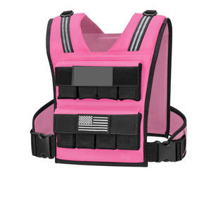 Gilet lesté ajustable pour femmes, gilet avec 6 poids en sable de fer Pro, 8-20 kg, pour la course à pied, le fitness, l'entraînement et la perte de poids - Product Image 1