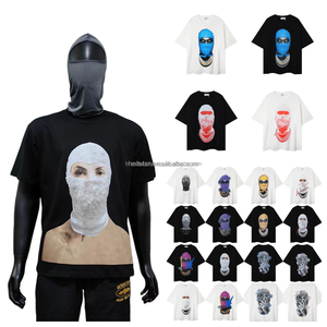 <span class=keywords><strong>Camicia</strong></span> Hell Top Quality cotone 100% Street Wear oversize a tracolla da uomo a manica <span class=keywords><strong>corta</strong></span> Vintage con stampa a stella t Shirt da uomo - Product Image 4