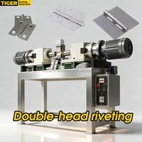 Machine à riveter horizontale hydraulique TIGER 8-80kN 1-20mm à double tête pour rivets pleins et creux, idéale pour les charnières (modèle d'usine)