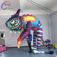 Marionnettes gonflables géantes (Hippocampe, Caméléon, Moustique, Perroquet) pour défilés de carnaval, spectacles créatifs et publicité