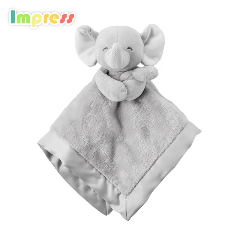 Vendita calda testa di animale coperta del bambino del giocattolo della peluche elefante giocattolo