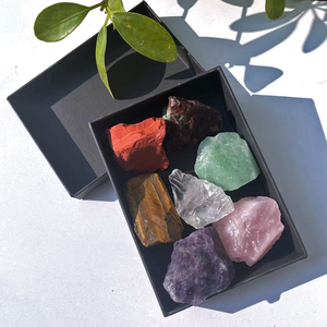 Bán buôn tự nhiên Thiền <span class=keywords><strong>Set</strong></span> nguyên Stones bảy <span class=keywords><strong>Chakra</strong></span> chữa bệnh tinh thể Stones <span class=keywords><strong>Set</strong></span> với hộp - Product Image 2