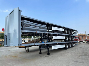 3 Axles 40ft PVC Tarpaulin <strong>Tautliner</strong> Dry Van <strong>Box</strong> Beverage Side Curtain Semi <strong>Trailer</strong> with 12R22.5 Tyre Steel Truck <strong>Trailers</strong> - Product Image 5