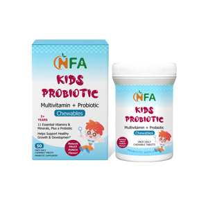 Tabletas Masticables Multivitamínicas Probióticas para Niños con Frutas Naturales que Favorecen el Crecimiento Saludable y Promueven Dientes Sanos - Product Image 1