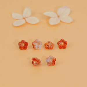 الصيف ديي اليدوية النمط القديم دبوس الشعر الملحقات القرط مكونات الرمان البذور جرس زهرة الصباح المجد الزجاج زهرة - Product Image 3