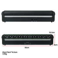 Barre lumineuse à matrice LED RGBW 10 LED DMX512 activée par le son IP33 CRI90 à suspendre pour DJ, discothèque, fête, club, mariage, éclairage de scène