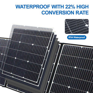 Panneaux solaires pliables 100W, efficacité 22%, USB PD DC, étanches, monocristallins, pour camping en extérieur, charge de camping-car, économiques - Product Image 4