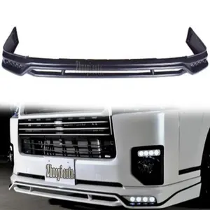 Kustom bibir Bumper depan Upgrade ke ROWEN gaya untuk Toyota HIACE 200 Series 2005-2018 Kit Tubuh komuter bagian aksesori penyetelan