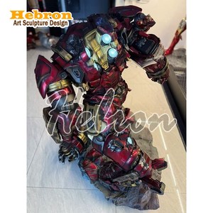 Statua Personalizzata in Resina e Fibra di Vetro di <span class=keywords><strong>Hulk</strong></span> Buster, Scultura Dipinta a Mano, Action Figure <span class=keywords><strong>Marvel</strong></span>, Statua di <span class=keywords><strong>Hulk</strong></span> in Resina - Product Image 6