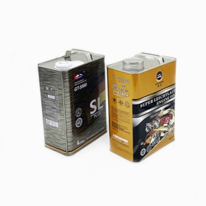 Latas de hojalata estilo F de 1 galón para aceite de motor con logotipo personalizado y boquilla - Product Image 6
