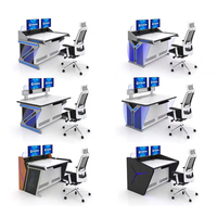 Kehua Fuwei Intégration transparente Construction robuste Meubles commerciaux en métal Salle de contrôle Poste de travail Console de bureau