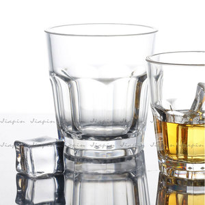 Buena venta vidrio de roca de forma octogonal 190ML plástico antiguo vidrio de moda PC taza de <span class=keywords><strong>whisky</strong></span> reutilizable - Product Image 3