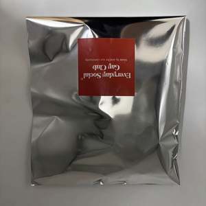 Custom Sticker LOGO Glossy Metallic Silver Mailing Bags for Clothing 6x9 10 X13 <b>Aluminum</b> <b>Foil</b> Poly Shipping Mailer - Product Image 3