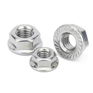 Tuerca de brida hexagonal DIN 6923 M6 <span class=keywords><strong>M7</strong></span> M8 M10 M12 Venta personalizada de alta calidad - Product Image 1