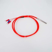 Pt1000 Pt100 Sonde Klasse A Rtd Temperatur sensor Edelstahl 2-Draht-Silikonkabel Wasserdichtes M6 M8-Gewinde