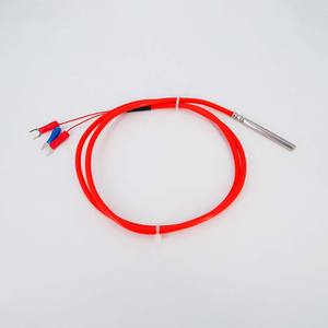 Pt1000 <span class=keywords><strong>Pt100</strong></span> जांच कक्षा एक सेवानिवृत्त तापमान सेंसर स्टेनलेस स्टील 2 तार सिलिकॉन केबल निविड़ अंधकार M6 M8 धागा - Product Image 3