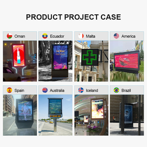 سطوع عالية في الهواء الطلق كامل اللون P4 شاشة ليد Mupi الإعلان لافتات رقمية الطوطم - Product Image 4