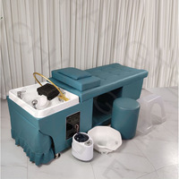 Lit de massage et de shampoing de luxe, design moderne, couleur personnalisable, entièrement inclinable, pour soins capillaires, spa capillaire, salons de coiffure et instituts de beauté