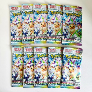 Vente en gros de <span class=keywords><strong>cartes</strong></span> PokeMoned version japonaise SV8a, pack booster japonais Eevee, boîte originale, boîte dorée, PTCG, carte Eevee féerique 151 - Product Image 2