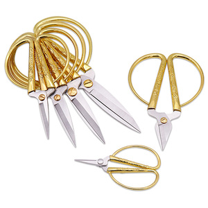 <span class=keywords><strong>Ciseaux</strong></span> à broder en acier inoxydable 53-95mm avec manche doré pour la découpe du papier, la couture et l'artisanat - Product Image 1