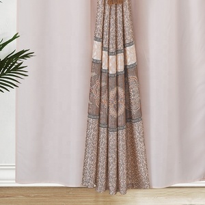 Rideau à fenêtre plate <span class=keywords><strong>en</strong></span> Jacquard, vente <span class=keywords><strong>en</strong></span> gros, rideaux de salle de conférence, marron romantique, vente <span class=keywords><strong>en</strong></span> gros, fabriqué <span class=keywords><strong>en</strong></span> chine - Product Image 3
