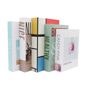 사용자 정의 패션 핑크 장식 가짜 패턴 책 상자 모양의 종이 포장 상자 장식