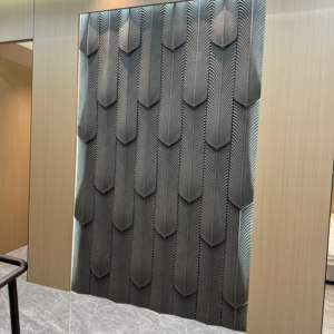 Meilleur <span class=keywords><strong>Prix</strong></span> Panneau Mural Moderne en Pierre de Carbone, Comptoirs d'Hôtel Intérieurs, Panneau de Pierre Artificielle PU, Carrelage Découpé sur Mesure - Product Image 5