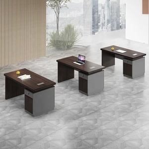 Nhà Máy Bán buôn phong cách hiện đại gỗ văn phòng bàn bền MDF nhân viên Bàn máy tính với ngăn kéo - Product Image 6