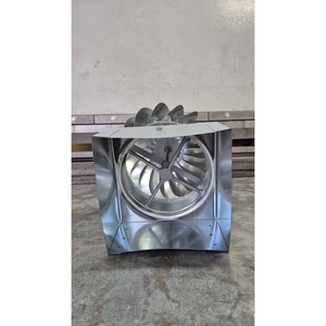 ARTIGIAN RUSSO Campana de Ventilación Cuadrada Giratoria Impulsada por el Viento, de Acero Galvanizado, Ventilador Industrial para Techo, Extractor de Gases de Combustión - Product Image 3