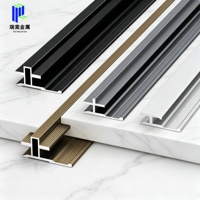 Bande de finition décorative de luxe en alliage pour carrelage, joint plat micro-coudé, pour murs et sols, vente en gros d'usine