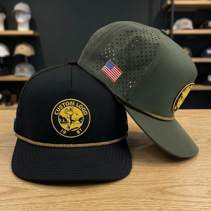 หมวกแก๊ปแบบ Snapback 6 แผง ปักโลโก้ตามสั่ง ระบายอากาศได้ดี เหมาะสำหรับกิจกรรมกลางแจ้ง สวมใส่ได้ทั้งชายและหญิง ดีไซน์ปักลายด้านหน้า - Product Image 1
