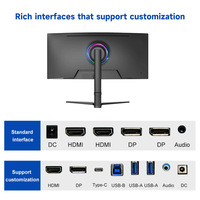 27 32 pouces 4k 144h 165hz support réglable Anti-lumière bleue écran incurvé moniteur d'ordinateur de jeu pour la maison
