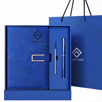 Carnet de notes exécutif en cuir de qualité supérieure, rechargeable avec clé USB, format B5/A5, personnalisable, vente directe usine pour grossistes