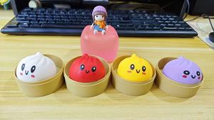 Silicone Squishy <b>Mini</b> Toys Children's Dumpling Shape Stretchy Soft Fidget Toy Box with Customized Logo for Boys and Girls - Product Image 2