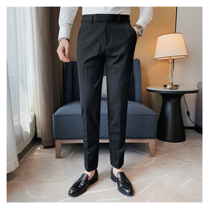 <span class=keywords><strong>Pantaloni</strong></span> <span class=keywords><strong>a</strong></span> drappo <span class=keywords><strong>a</strong></span> <span class=keywords><strong>righe</strong></span> primavera e autunno 2025 <span class=keywords><strong>pantaloni</strong></span> <span class=keywords><strong>lunghi</strong></span> Casual Slim - Product Image 4