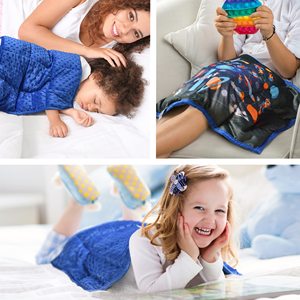 Coperta ponderata sensoriale Lap Pad ponderato per bambini autismo 2lbs/3lbs/5lbs - Product Image 2