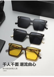 上品なヴィンテージスタイルのサングラス男性と女性用抗光線ティントカラースモールスクエアレンズ眼鏡クラシック眼鏡UV400 - Product Image 4