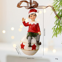 Ornements d'arbre de Noël tridimensionnels rétro d'usine nouvelle décoration de Noël pendentifs en résine grand cadeau sacs décoratifs
