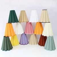 Abat-jour plissé moderne en tissu motif fleur de prunier, pièces de lampe pour décoration d'éclairage de lampe de table